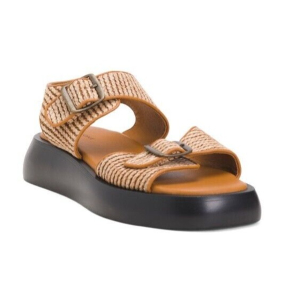 NEW Free People Women's Size 10 M Sandals Mandi Weave Sport Buckle Natural - Picture 3 of 7